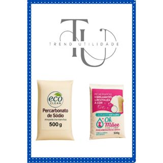 Kit Percarbonato de Sódio 500g+ Alvejante de Roupas em Pó 500g Tira Manchas em Oferta na Shopee