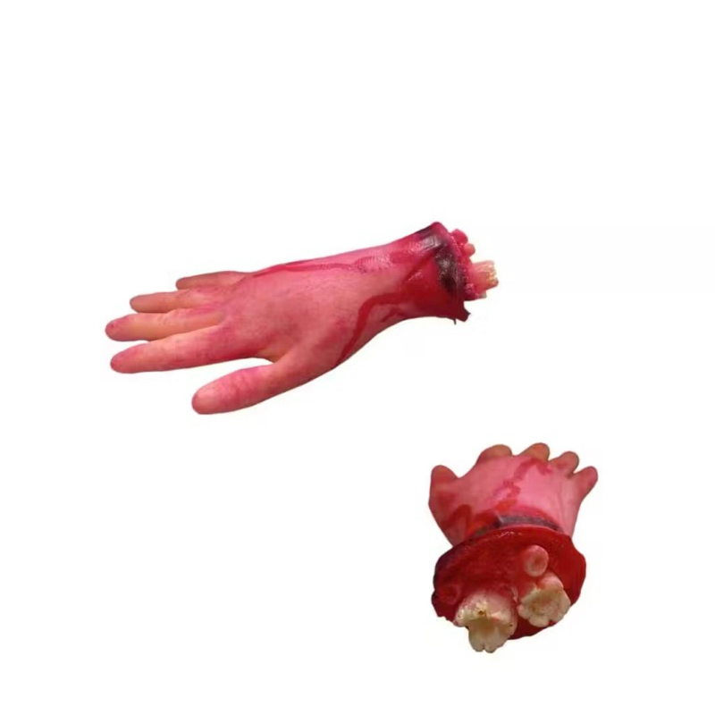 MÃO MONSTRO COM SANGUE | 20CM | DECEPADA | TROLAGEM | PEGADINHA | HALLOWEEN