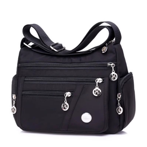 Bolsa Feminina Transversal Casual Impermeável Nylon Tiracolo Qualidada 30 x23 x10cm
