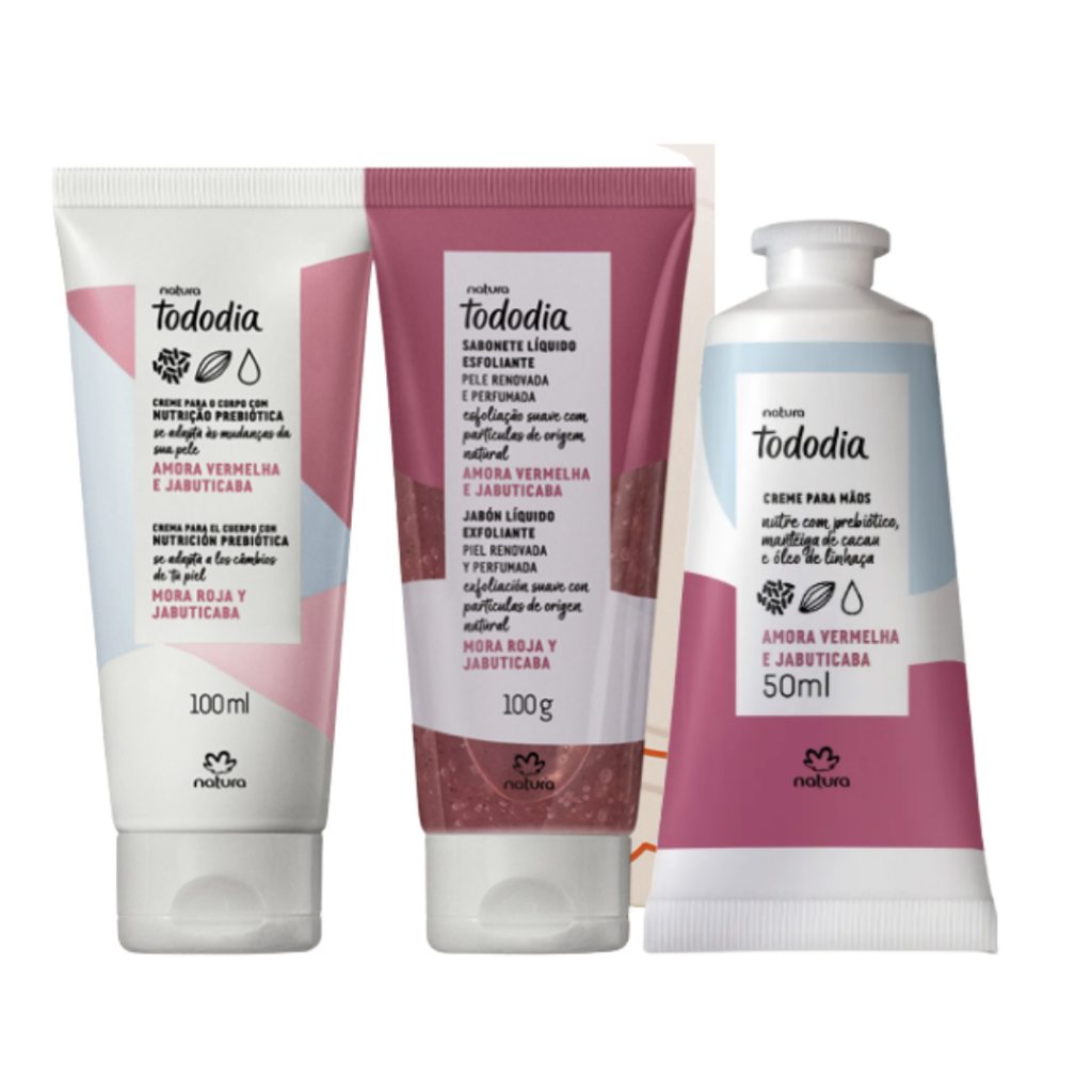 Natura - Kit Tododia Amora Vermelha e Jabuticaba (3 Produtos)