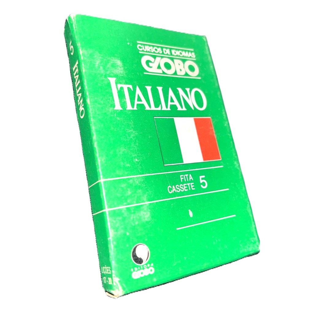 Fita K7 Volume 5 Curso De Idiomas Globo Italiano
