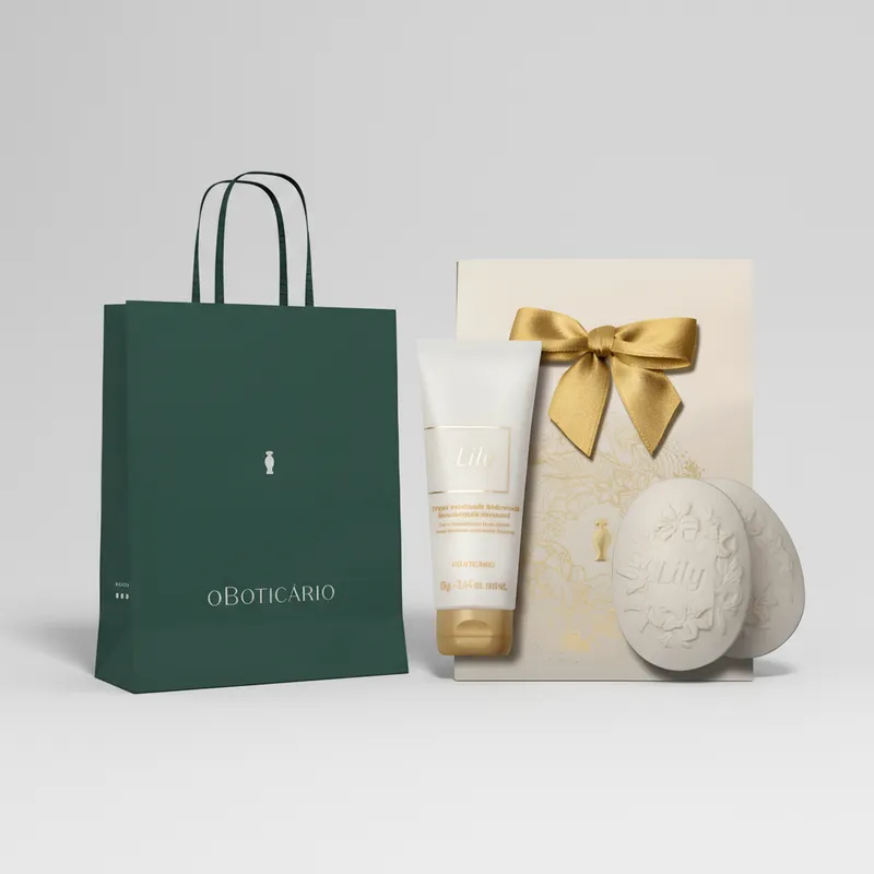 Kit Lily O Boticário Natal + Sacola De Presente ( 3 Itens) - Mais vendido