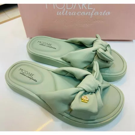 Sandália Slide Feminina Modare Laço Ultraconforto em Oferta na Shopee