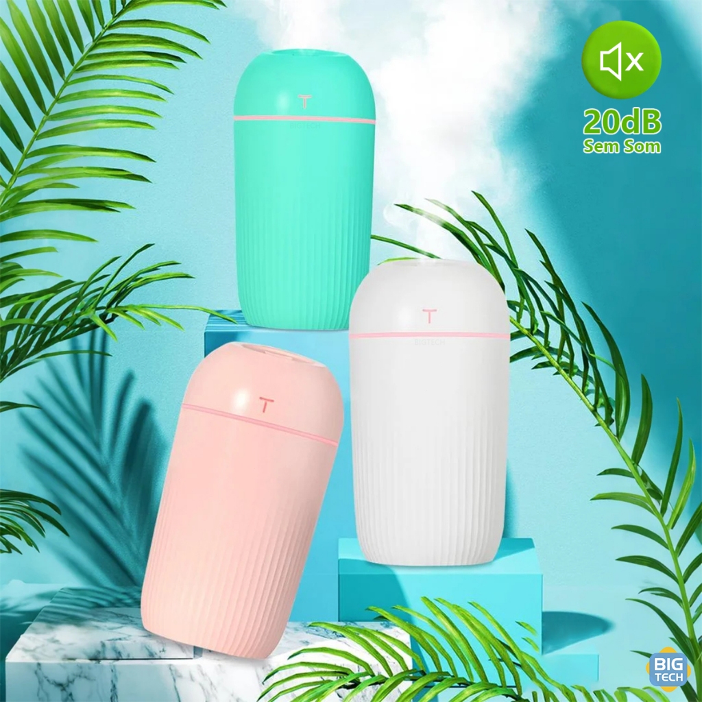 Mini Umidificador De Ar Purificador E Aromatizador Ultrassônico Difusor De Ambiente Climatizador Aromas Portátil