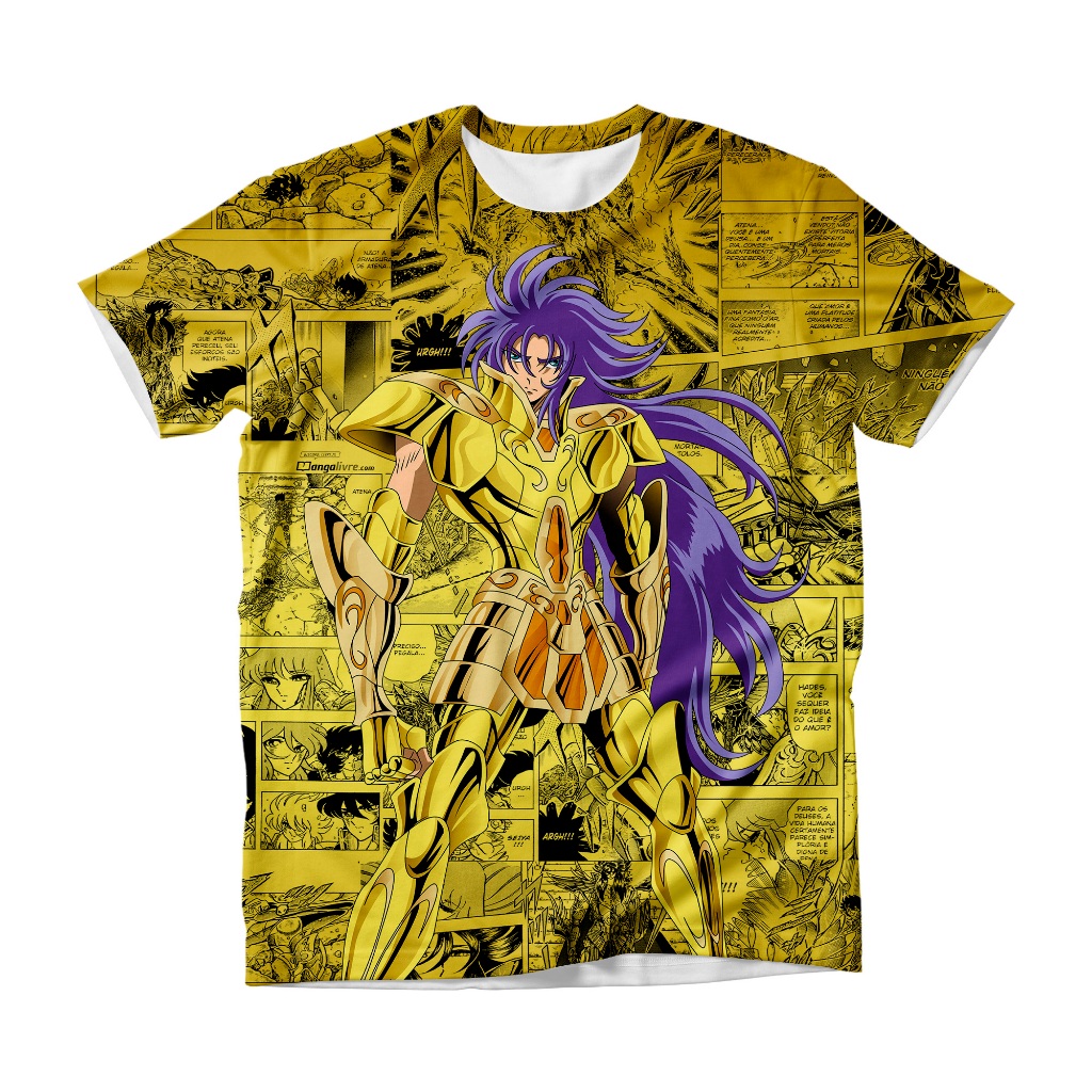 CAMISETA DRYFIT ANIME OS CAVALEIROS DO ZODIACO SAGA DE GEMEOS