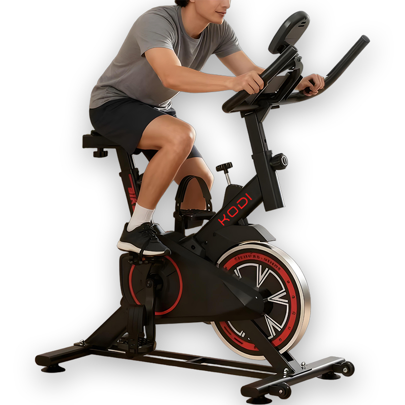 Bicicleta Ergométrica Spinning Profissional 120kg Digital Silenciosa Altura Ajustável Academia Fitness -V3