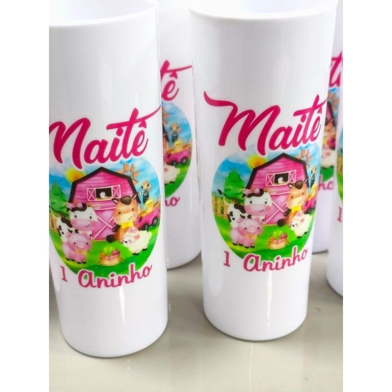 KIT LEMBRANCINHA ANIVERSÁRIO INFANTIL COPO PERSONALIZADO DIVERSOS TEMAS