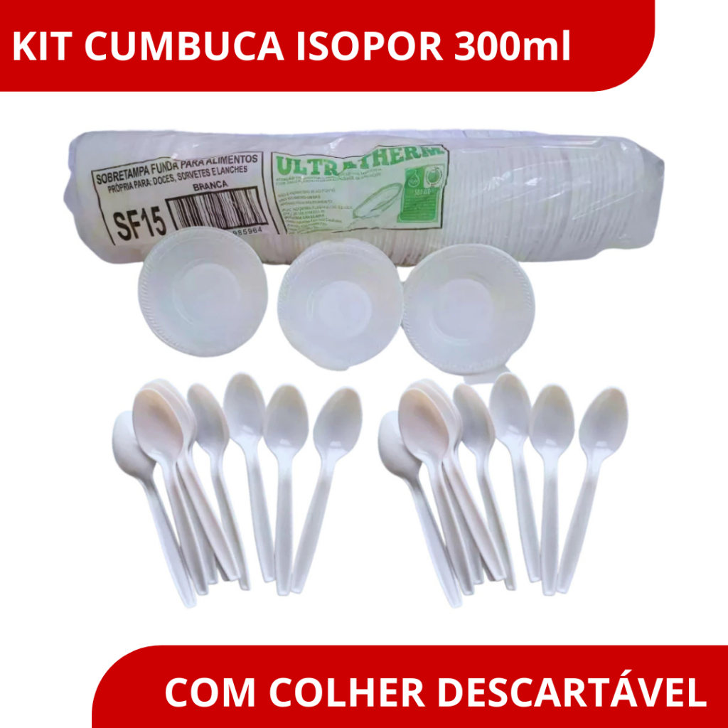 Cumbuca de Isopor 300ml: Onde Comprar | BuscaProdutos