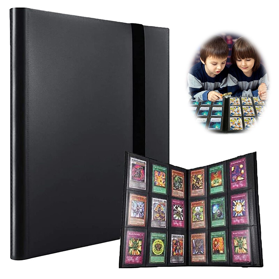 Fichário Álbum Grande para cartas Pokemon Cabem 360 cartas Pasta Porta Cartas