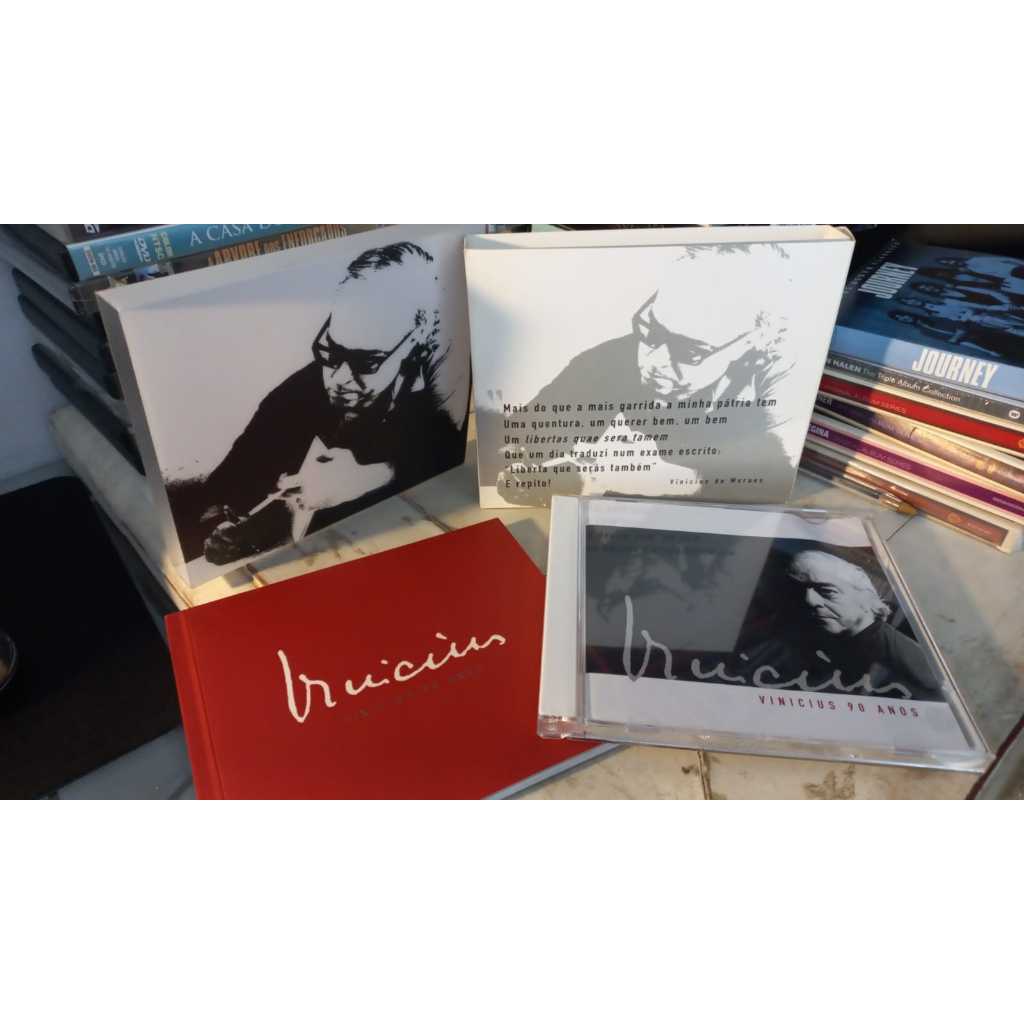 Cd Box  Coletânia vinicius 90 anos 2 cds original - NOVO Impecavel - c/ Luva acetato e  Livreto