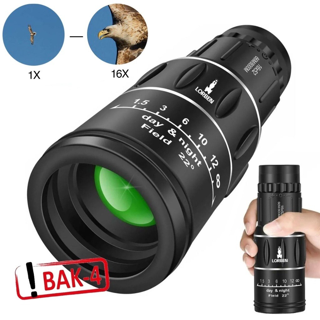 Monóculo Luneta 16x52 66/8000 Profissional Telescópio Lorben
