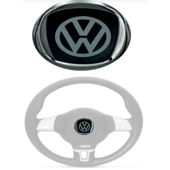 EMBLEMA VOLANTE - VOLKSWAGEM(50MM) ACRÍLICO/INJETADOEMBLEMA VOLANTE
