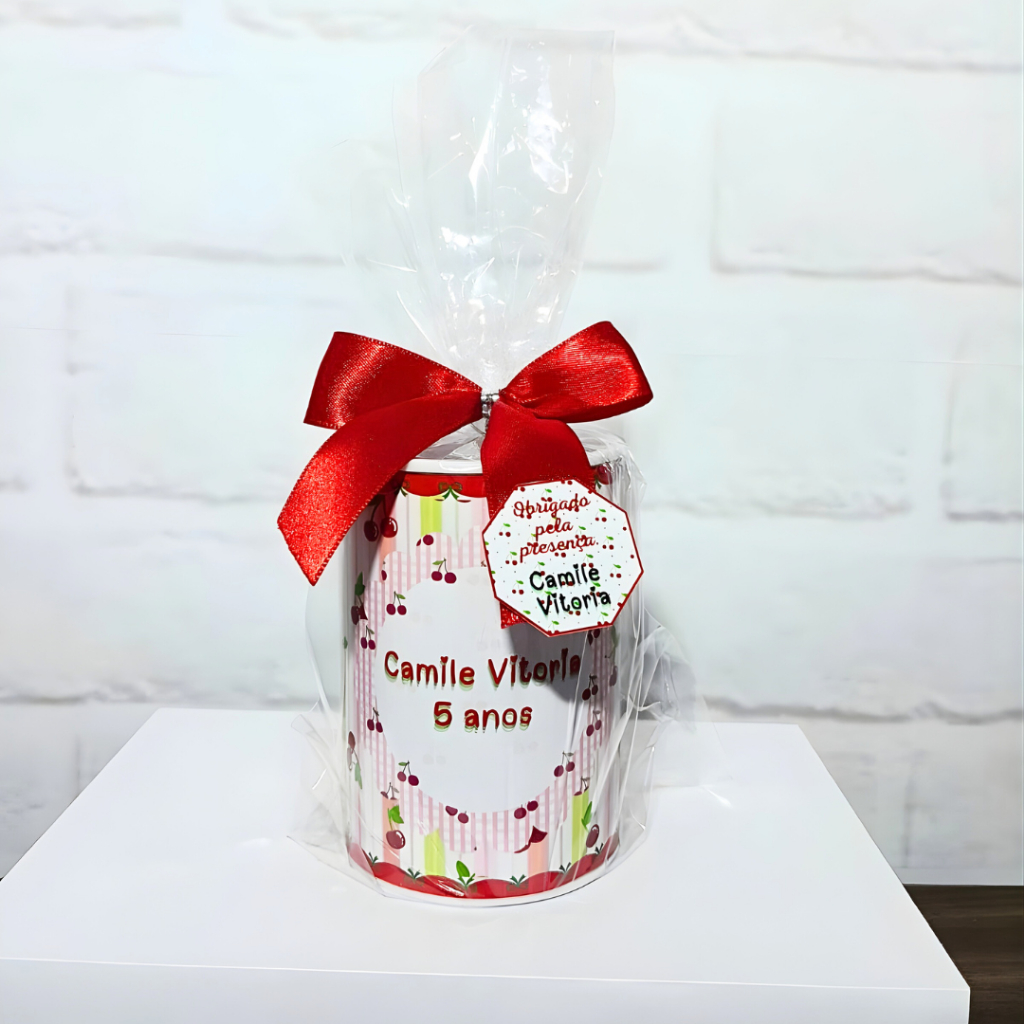 Cofrinhos Personalizado Cerejinha / Lembrancinha de Festa /Aniversário