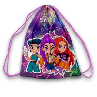 Mochilinhas sacolinha19x28cm Guerreiras do K-POP  Huntrix Estrelinha Aniversário ENVIO RÁPIDO em Oferta na Shopee