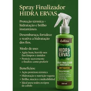 Spray Finalizador Hidra-Ervas 100% vegano 500ml em Oferta na Shopee