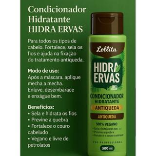 Condicionador Hidra-Ervas 100% vegano 500ml em Oferta na Shopee