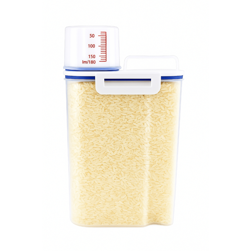 Pote Hermético 2,5L Com Medidor Organizador De Alimentos Mantimentos Arroz