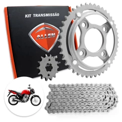 Kit Transmissão Fan 125 2014 a 2018 428HX118L 43T 14T Aço 1045 Allen