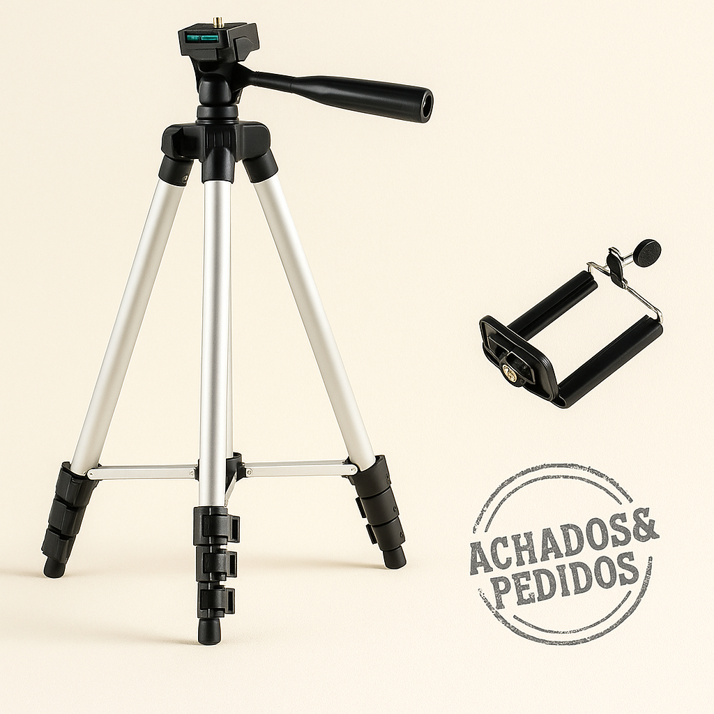 Tripé 1.05M Telescópico Profissional P/ Câmera/celular TriPod 3110