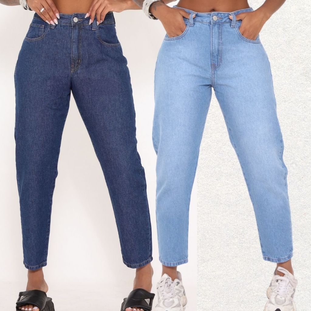 Calça Mom Jeans Feminina Elegante e Versátil Tendência da Moda  Volta as Aulas 2026 em Oferta na Shopee
