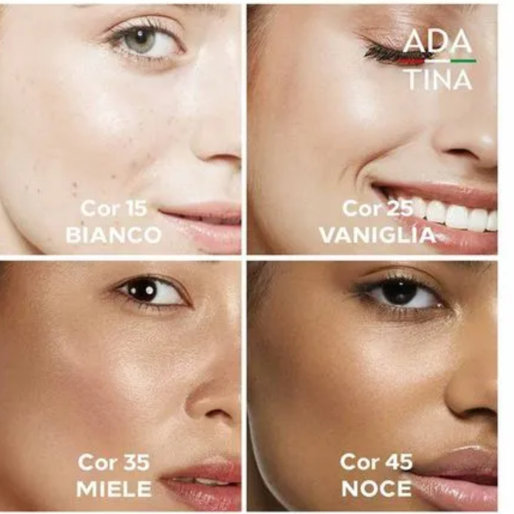 Ada Tina Base Sérum Anti-melasma Bioidentique Fps 75 Cor 12 horas proteção fotoestabilidade Difendiox Líquida Alta Cobe