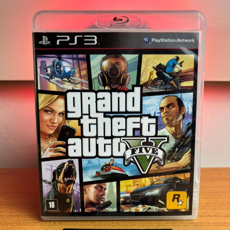 Jogo GTA 5 Grand Theft Auto V PS3 Play 3 Midia Fisica CD Original