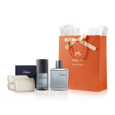 Kit Presente Natura Homem Perfume Masculino 100ml Completo Desodorante Colônia Sabonete Natal 2025