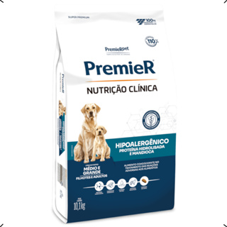RAÇÃO PREMIER NUTRIÇÃO CLINICA HIPOALERGENICA RAÇA MEDIA E GRANDE 10KG em Oferta na Shopee