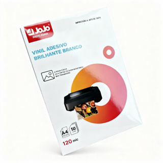 50x folha Vinil Adesivo JOJO A4 Brilho 120g - 50 Folhas À Prova D'Água! em Oferta na Shopee