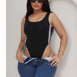 body cavado listras em Oferta na Shopee