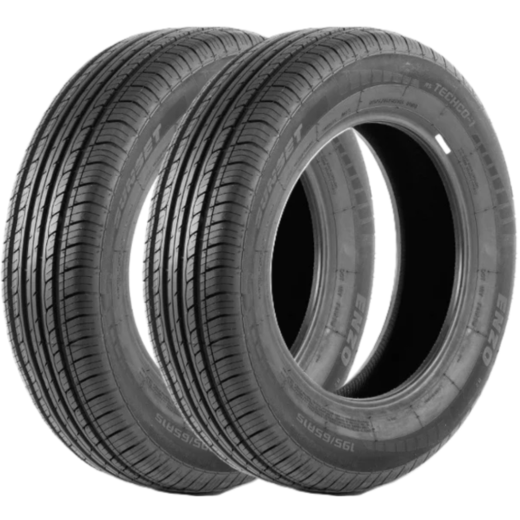 Kit 2 Pneus 195/65 R15 Cotechoo EcoSync V7 91H Novos Aro 15