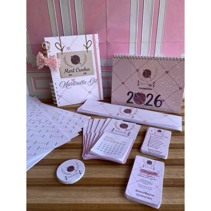 kit agenda 2026,calendário mimo,tags e adesivos ideal pra seu empreendimento,personalizado/natal