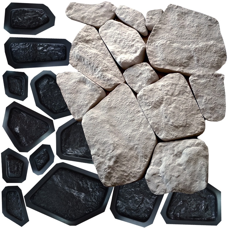 Kit 12 Formas Abs 2mm Pedra Moledo Serrada Cd431 Gesso Cimento