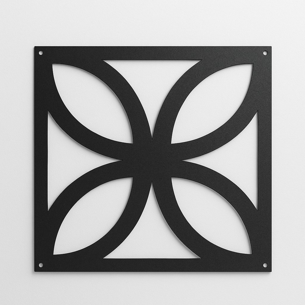 Painel Decorativo Cobogó em MDF Preto – Kit 20 Unidades para Sala, Varanda ou Corredor