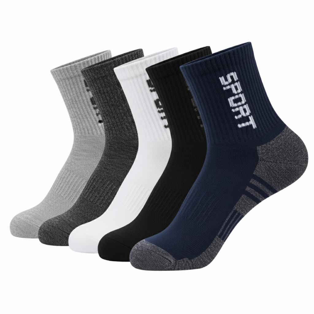 Kit 3, 6, 9 ou 12 Pares Meia Masculino Cano Médio Algodão Sport Tamanho Único 38 - 44 em Oferta na Shopee