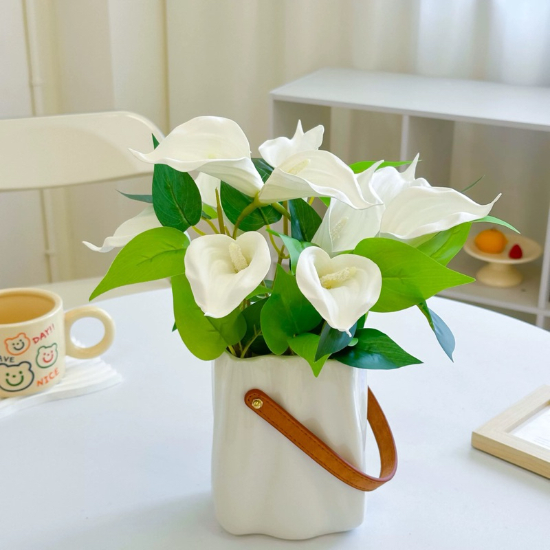 Buque de copo de leite 44cm Artificial Decoração para casa,mesa em vasos, decoração sala de estar, de casamento.