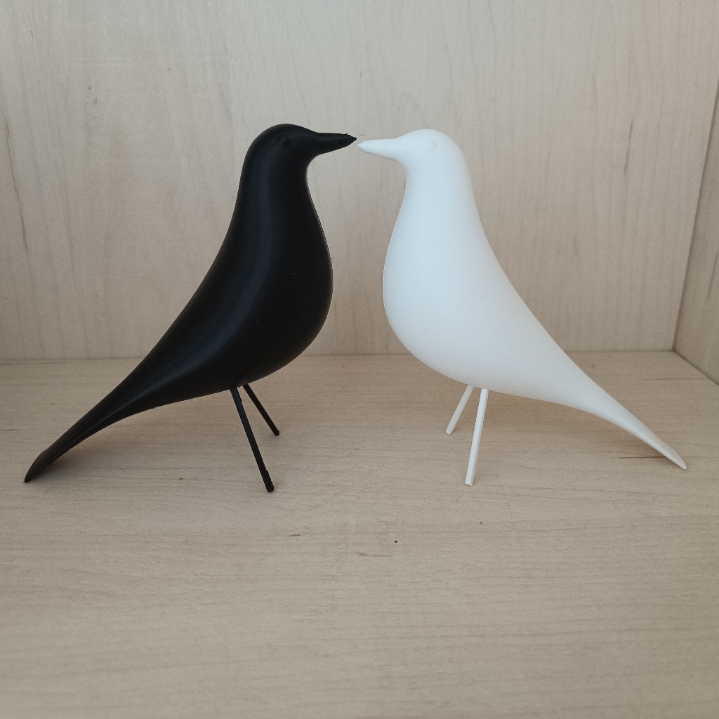 Conjunto 2 Esculturas decorativa Passarinhos Feito em impressora 3D