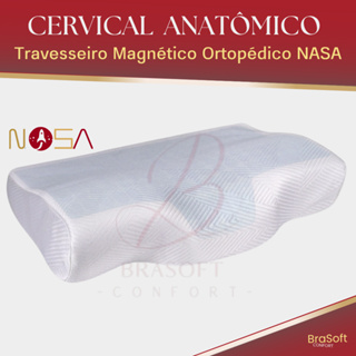 Travesseiro Nasa Cervical Anatômico Brasoft Confort em Oferta na Shopee