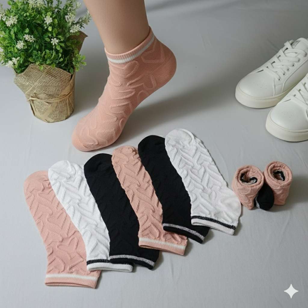 3/6/12 pares meias femininas de algodão versáteis casuais, respiráveis e fofas tamanho 35-40 3/6/12 pares meias femininas de algodão versáteis casuais, respiráveis e fofas tamanho 35-40