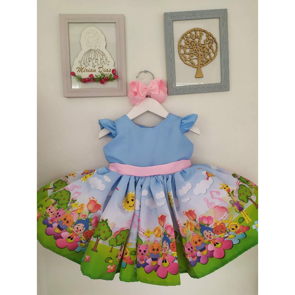 VESTIDO LUXO PLIM PLIM PLAHAÇO HERÓI