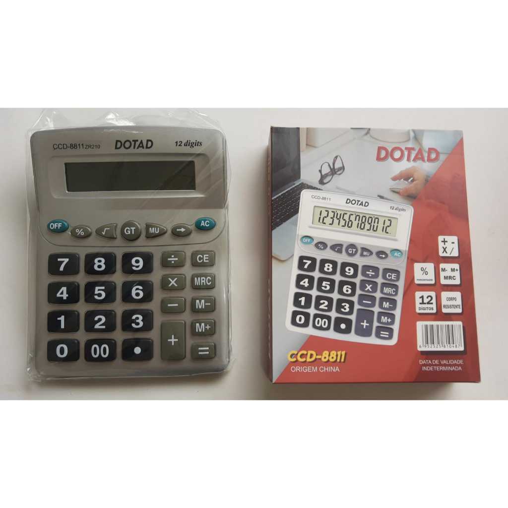 Calculadora Eletrônica DOTAD CCD-8811 12 Dígitos DOTAD
