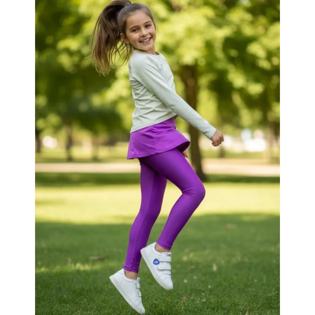 Legging Infantil CIRRE BRILHOSA FUCSIA   Calça Infantil Fucsia   Calça Legging Infantil Cirre Roxa