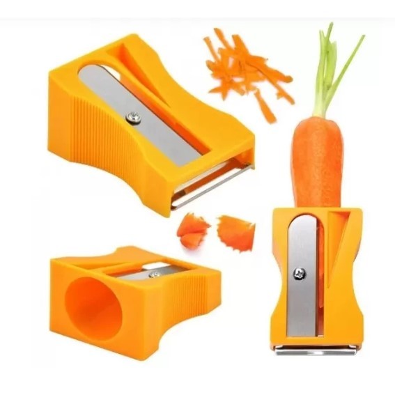 Kit 2 Apontador de Cenoura Ralador Descascador de Legumes e Frutas em Oferta na Shopee