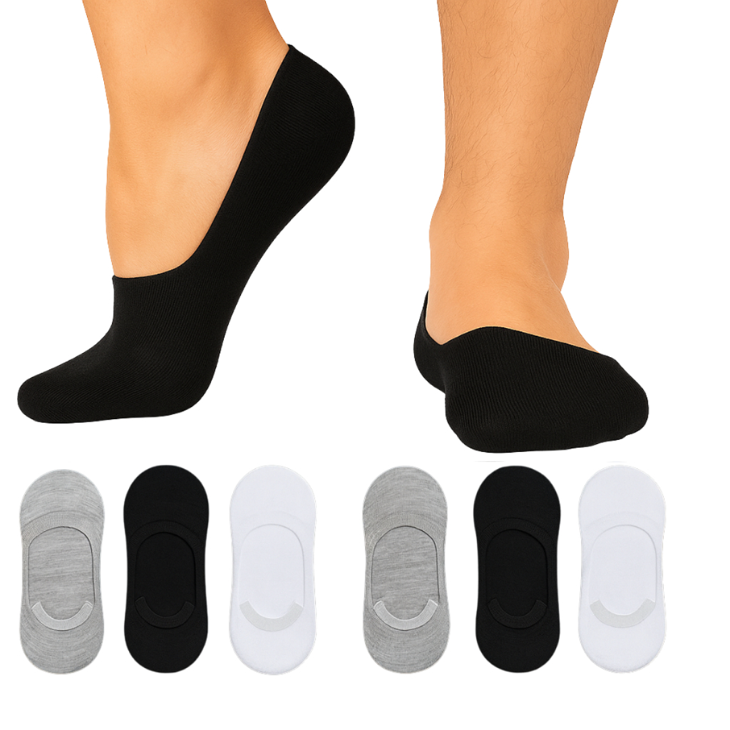 Kit 12 Pares Meia Sapatilha Invisível Unissex Atacado Cores