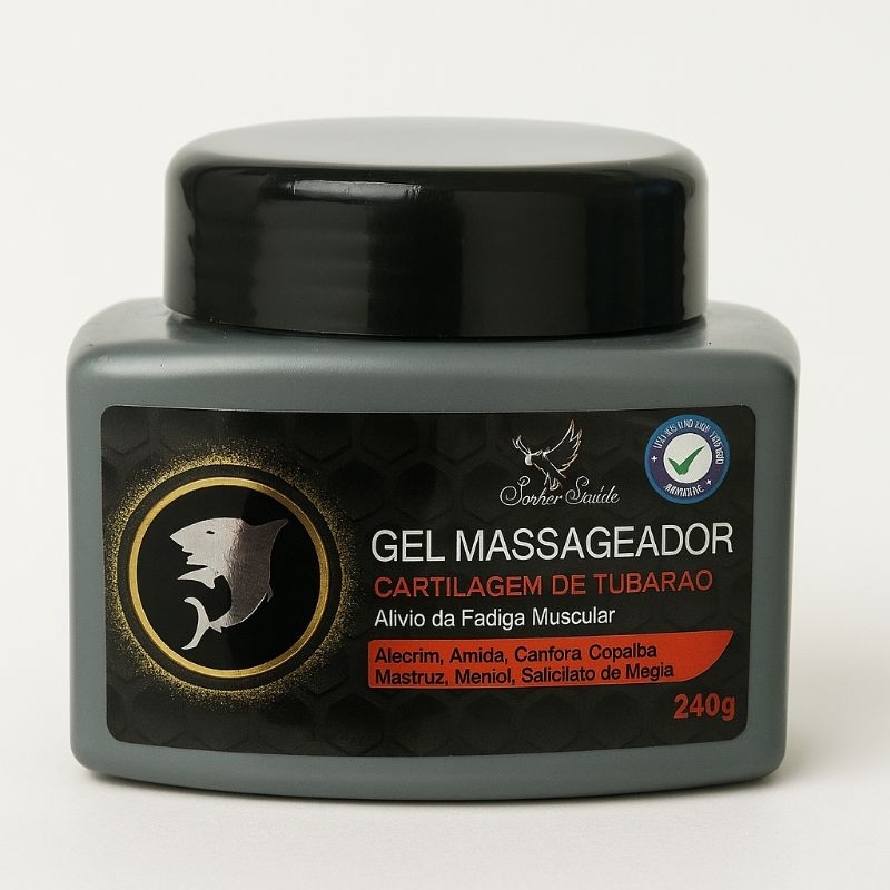 Gel Massageador Cartilagem De Tubarão 240g - San Jully em Oferta na Shopee