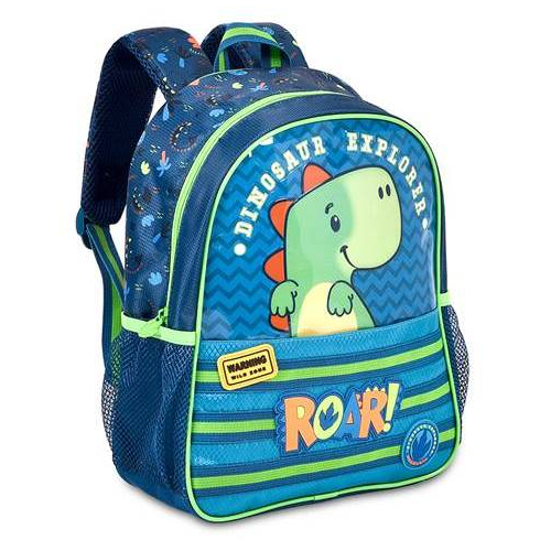 Mochila Dino Escolar Creche Infantil Dinossauro Verde Roar Dinossaur Clio