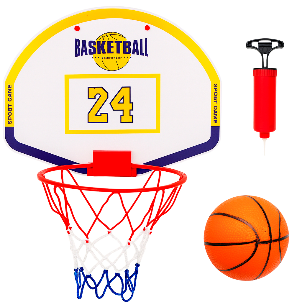 Kit Basquete Cesta Mini Infantil Com Tabela E Bola Brinquedo