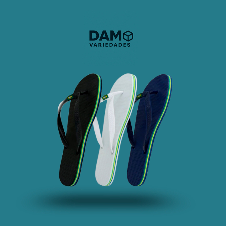 Kit 5 pares de Chinelo liso Unisex em Oferta na Shopee