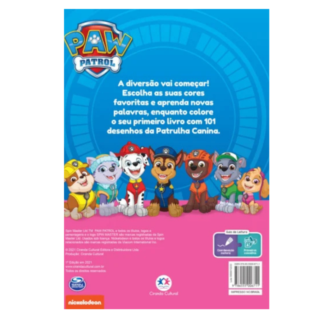 Detalhes do 101 primeiros desenhos - Patrulha Canina