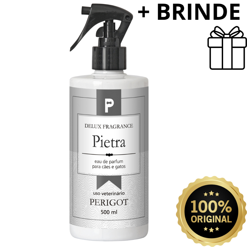Colônia Perfume Pet Delux Pietra Perigot 500ml Cães E Gatos